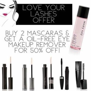 Two mascaras get oil free eye make up remover 50%